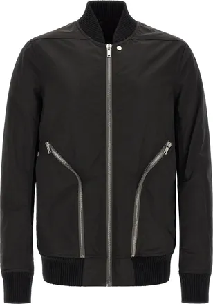 Rick Owens Black Nylon Mens Bomber