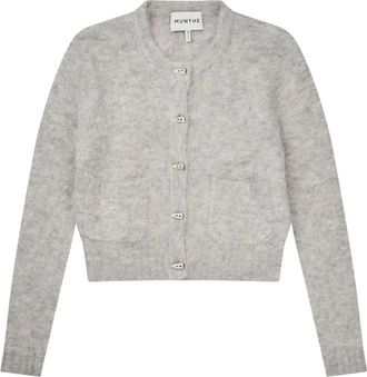 Munthe Locca Cardigan - Dames - Vesten - Grijs - XS - Truien & Vesten