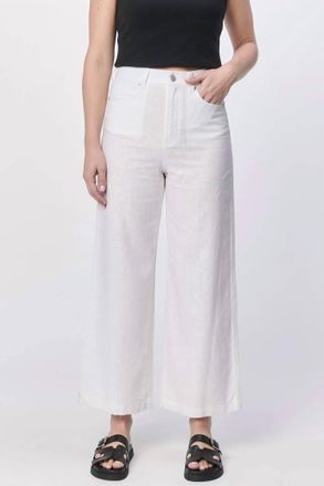 Dear John Denim Audrey High Rise Wide Leg Pants In White