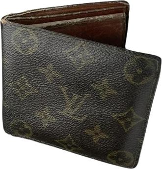 Louis Vuitton Pre-owned Leren Portemonnee - Dames - Vintage Accessoires - Bruin - ONE Size - Leer - Vintage