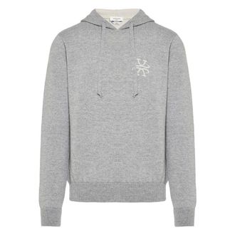 Jacob Cohen Hoodies, male, Gray, M, Wool/cashmere Hoodie