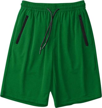 Generic RLEHJN Summer Shorts for Women and Men UK Sale Clearance, Ladies Shorts with Zip Pockets Elasticated Waist Solid Color Lounge Pants Gym Athletic Sport