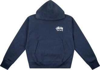 St&uuml;ssy Basic hoodie - Blue