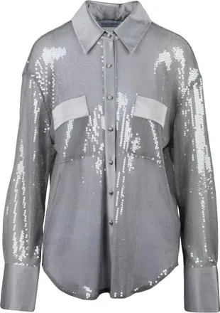 Weili Zheng Dames, Blouses & Shirts, Grijs, Maat: XS Poliester