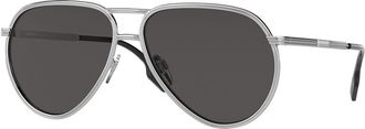 Burberry BE3135 SCOTT 100587 Mens Sunglasses Silver Size 59