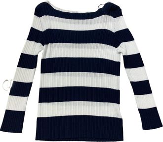 Roberto Collina Trui - Dames - Ronde hals truien - Blauw - L - Truien & Vesten