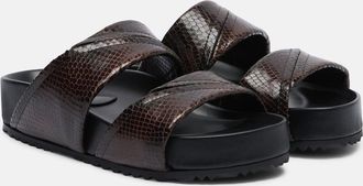 Dries Van Noten Sandali in pelle con platform