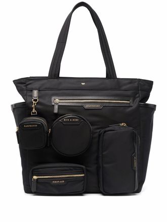 Anya Hindmarch oversized tote bag - women - Recycled Nylon - OS - Black