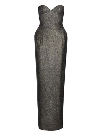 Magda Butrym Jurk met sweetheart-hals - Grijs