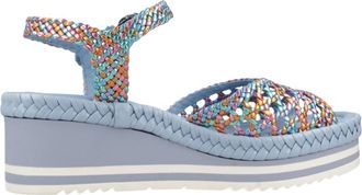 Pons Quintana Stijlvolle Wedges voor Vrouwen - Dames - Sleehakken - Blauw - 37 EU - Schoenen