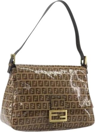 Fendi Pre-owned Mamma Baguette Schoudertas - Dames - Vintage Schoudertas - Bruin - ONE Size - Vintage