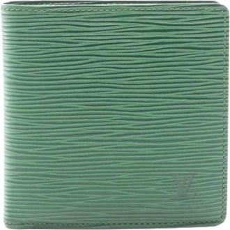 Louis Vuitton Pre-owned Wallets, female, Green, Size: ONE SIZE Pre-owned Leather Wallet