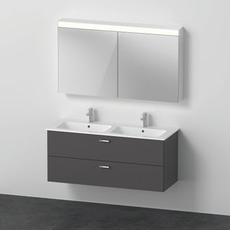 Duravit Duravit - Xbase, Juego De Muebles De Pared, Con Armario Con Espejo