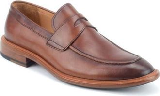 Warfield & Grand Savoy Apron Toe Penny Loafer in Cognac at Nordstrom, Size 10.5