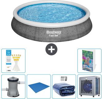 Bestway Piscina Bestway Fast Set Redonda - 396x84 Cm - 7-piezas S278