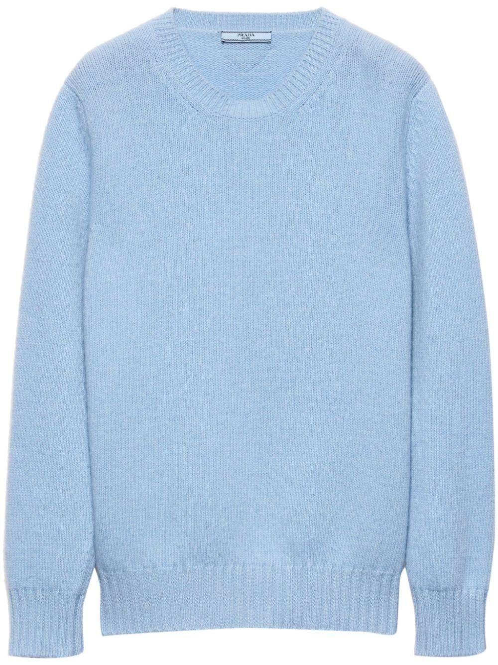 トップス prada archive knit blue Prada: Blue Crew Neck Sweaters now up to −41% | Stylight