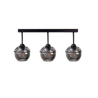 Netlighting Mera Semi Flush Light Black 60cm 3x E27