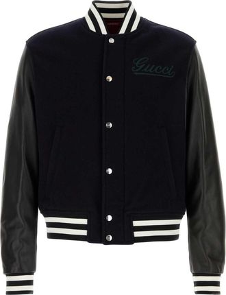 Gucci Midnight Blue Wool Bomber Jacket
