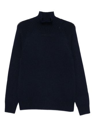 Eleventy high-neck long-sleeve sweater - men - Wool - M - Blue