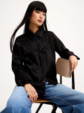 Twik Womens Satiny cowboy shirt