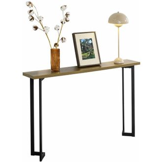 SoBuy Mesa de Consola Mesa de Entrada Recibidor Estructura y Patas de Metal, Estilo Industrial 120 x 75 x 20 cm FSB50-PF Sobuy es