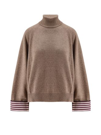 Brunello Cucinelli Cashmere Sweater With Monili Detail-Donna