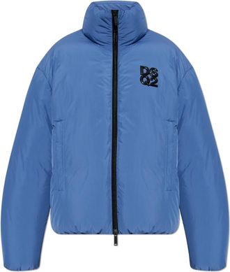 Dsquared2 Donsjack - Heren - Gewatteerde jassen - Blauw - XL - Polyester - Jassen