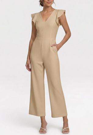 Rachel Roy Kate Ruffle Sleeve V-Neck Jumpsuit