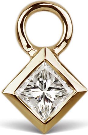 Maria Tash Princess Cut Diamond Earring Charm in Yellow Gold at Nordstrom, Size 3