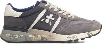 Premiata Grijze Sneakers Aw 24 - Heren - Sneakers - Grijs - 46 EU - Leer - Schoenen