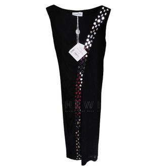 Emilio Pucci Embellished Black Dress Size S