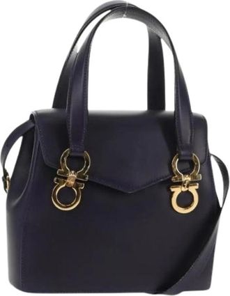 Ferragamo Pre-owned Handbags, female, Purple, Size: ONE SIZE Pre-owned Handbag