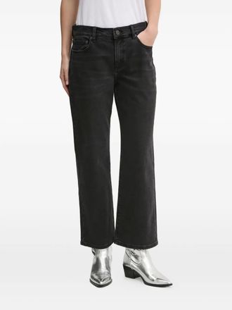 Purple cotton jeans - women - Cotton - 25 - Black