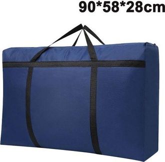 OEM Bolsa De Almacenamiento Grande De 150 L Con Cremallera Para Edredones, Bolsa Plegable Para Guardar Ropa Con Asa Reforzada, Bolsa De Almacenamiento Deb