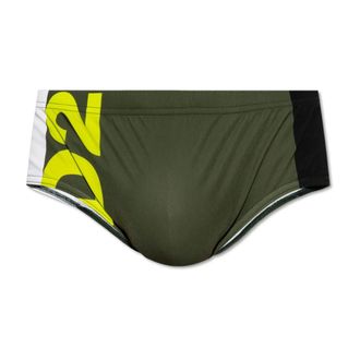 Dsquared2 Beachwear, male, Green, Size: 2XL Swim Briefs