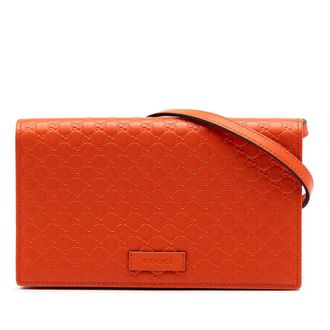 Gucci Pre-owned Gucci Microguccissima Wallet on Strap Ladies GJ7F3UMXVE1FD187