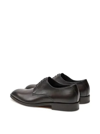 HUGO BOSS Mens Derrek Lace-Up Derby Shoes Brown > & Oxfords