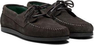 Vinny&rsquo;s Boatman Boat Shoe in Dark Brown Suede at Nordstrom Rack, Size 10Us / 43Eu