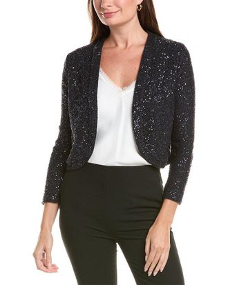 Oscar De La Renta Oscar De La Renta Sequin Bolero Cardigan