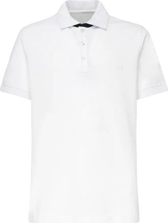 Fay Witte T-shirts en polos met logo - Heren - Polos - Wit - 3XL - Katoen - Tops