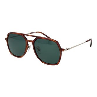Lozza Brown Metal Sunglasses
