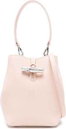 Longchamp Borsa a secchiello Le Roseau mini - Rosa