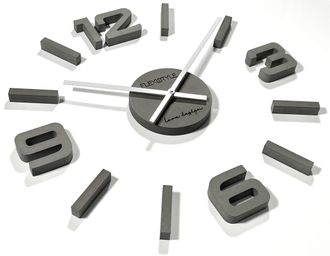 OEM Reloj De Pared De Madera Gris Eko De 75 Cm