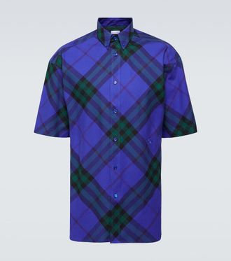Burberry Burberry Check cotton bowling shirt