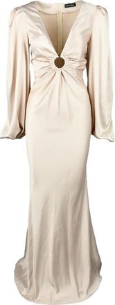 Actualee Polyester Dress - Beige