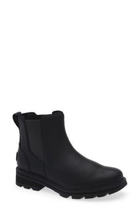 Sorel Lennox Waterproof Chelsea Boot in Black at Nordstrom Rack, Size 6