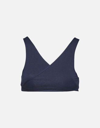 Tommy Hilfiger Womens Flag Cotton Bralette, Navy - Size: 10/8/10