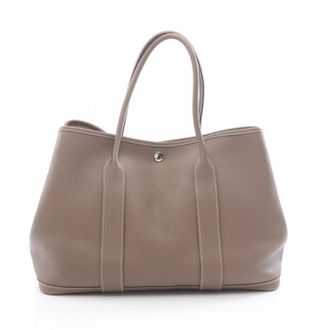 Herm&egrave;s Etoupe Gray Gray Negonda Leather Leather Tote Bag (Pre-Owned)