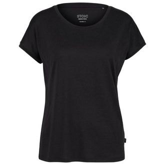 Stoic MerinoPure180 HaldenSt. T-Shirt Merinoshirt f&uuml;r Damen | schwarz