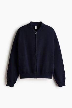 H&M Bomber Jacket in Navy Blue at Nordstrom, Size Xx-Large